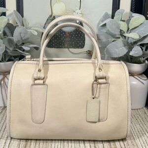 Vintage Coach NYC Bone Madison Satchel 9725